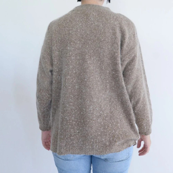 Vintage 80 Principles Petite Cream Knit 55% Silk 10% Angora 2% Wool Sweater L - Picture 3 of 12